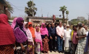 Dr Shiv, ICARDA Scientist visit to PROVA-OCP project site, Chapai-Nawabganj, Bangladesh , March 2023