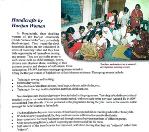 PROVA-Development program for Harijan & Hadicrafts